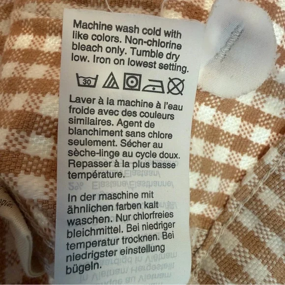 Madewell Tan Checkered Wide Leg Pants - Picture 11 of 12